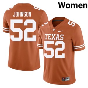 Orange Women #52 Stitched UT College Football James Johnson Jerseys 748736-233