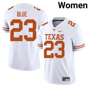 White College Football Stitched Jaydon Blue Women #23 UT Longhorns Jersey 454791-466