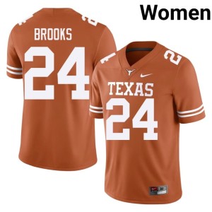 Orange College Football Game Jonathon Brooks Womens Texas #24 Jerseys 865446-136