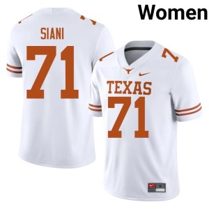 White College Football 2026 Women Burnt Orange Melvin Siani #71 Jersey 877062-306