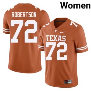 Orange Game Longhorns Womens Nicolas Robertson College Football #72 Jersey 623670-877