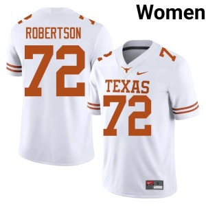 White Womens UT High School #72 College Football Nicolas Robertson Jerseys 823734-246