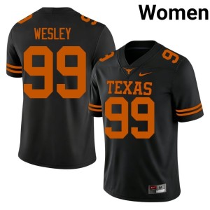 Black Women #99 Embroidery College Football UT Austin Richard Wesley Jerseys 659102-720