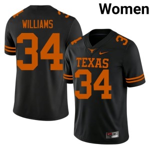 Black Women's College Football Ricky Williams Texas Athletics 2026-27 #34 Jersey 212362-632