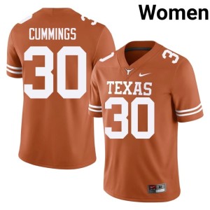 Orange UT #30 Rocky Cummings Embroidery Women College Football Jersey 599750-946