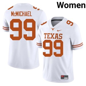 White Women's University of Texas University #99 College Football Steve McMichael Jersey 461161-745