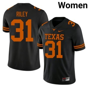 Black Women's #31 Limited Yaheim Riley Texas Athletics College Football Jerseys 423406-747