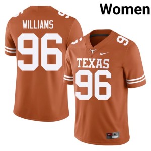 Orange Women's #96 College Football Zion Williams NCAA UT Jersey 709865-426