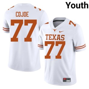 White #77 College Football Andre Cojoe Replica Youth University of Texas Jerseys 177329-784