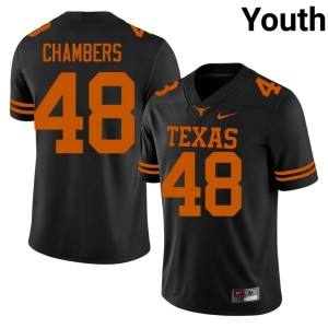 Black Bryce Chambers UT Longhorns #48 Youth Player College Football Jerseys 462009-884