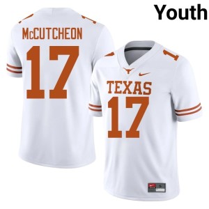 White Daylan McCutcheon Burnt Orange Replica College Football #17 Youth Jersey 671124-892