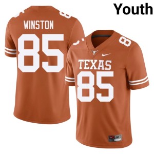 Orange College Football Texas Athletics Youth Emaree Winston #85 NCAA Jersey 314352-238
