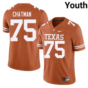 Orange Horns Youth #75 Stitched Jaydon Chatman College Football Jersey 746646-531