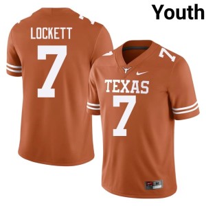 Orange College Football #7 Texas Game Youth Kaliq Lockett Jersey 538395-137