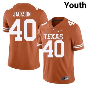 Orange University of Texas #40 Replica Youth Lance Jackson College Football Jerseys 744767-159