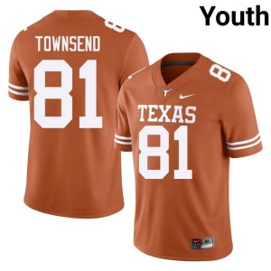 Orange Nick Townsend Youth Horns College Football #81 Replica Jerseys 684704-750