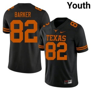 Black Youth 2026 College Football Ridge Barker #82 University of Texas Jerseys 735564-157