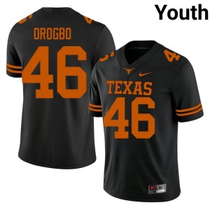 Black Youth Smith Orogbo #46 High School College Football Longhorns Jerseys 983303-284