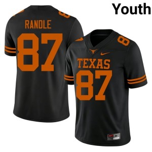 Black Will Randle #87 College Football Stitched Youth Texas Longhorns Jerseys 911589-166