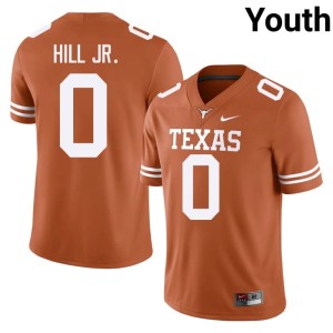 Orange Youth Game #0 College Football Anthony Hill Jr. Texas Longhorns Jerseys 519302-648