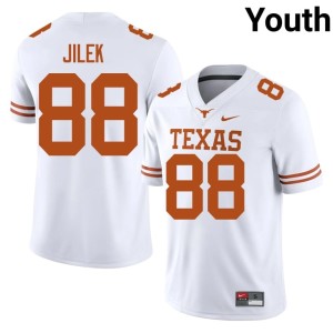 White Youth #88 The Horns Official College Football Charlie Jilek Jersey 371987-185