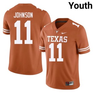 Orange Youth Texas #11 College Football University Derrick Johnson Jerseys 573755-412