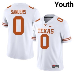 White College Football Youth Official #0 Ja'Tavion Sanders Texas Longhorns Jerseys 397485-364