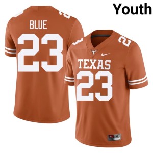 Orange University of Texas College Football Jaydon Blue Youth #23 Official Jerseys 376022-266