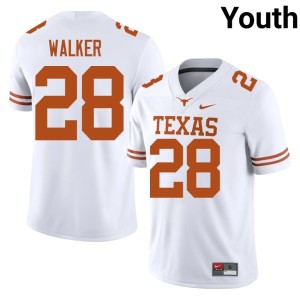 White #28 Limited UT College Football Jett Walker Youth Jerseys 472611-807