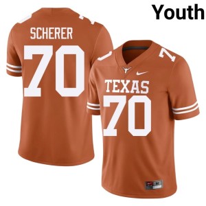 Orange #70 Youth University Kaden Scherer College Football Lone Star State Reps Jersey 223202-966
