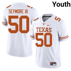 White Laurence Seymore III #50 College Football Youth UT NCAA Jersey 444790-832
