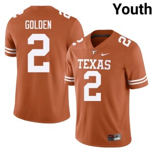 Orange Youth UT Austin 2026 College Football #2 Matthew Golden Jerseys 925061-949