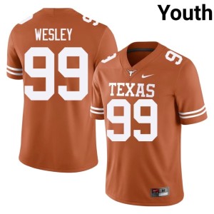 Orange #99 Richard Wesley University of Texas Youth Limited College Football Jerseys 727227-202