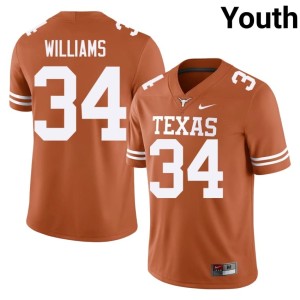 Orange #34 Ricky Williams College Football Youth 2026-27 Texas Jerseys 956228-472