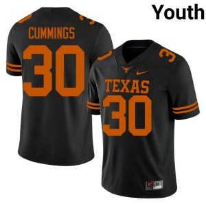 Black Rocky Cummings The Horns 2026-27 #30 Youth College Football Jersey 408341-747