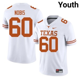 White Tommy Nobis UT Youth #60 College Football Player Jersey 313559-341