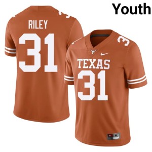 Orange Lone Star State Reps Youth #31 College Football NCAA Yaheim Riley Jersey 774835-592